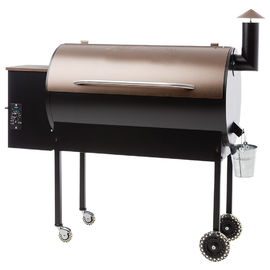 Charcoal Wood Pellet Burning Grills / Flame Safety Wood Chip Smoker Grill